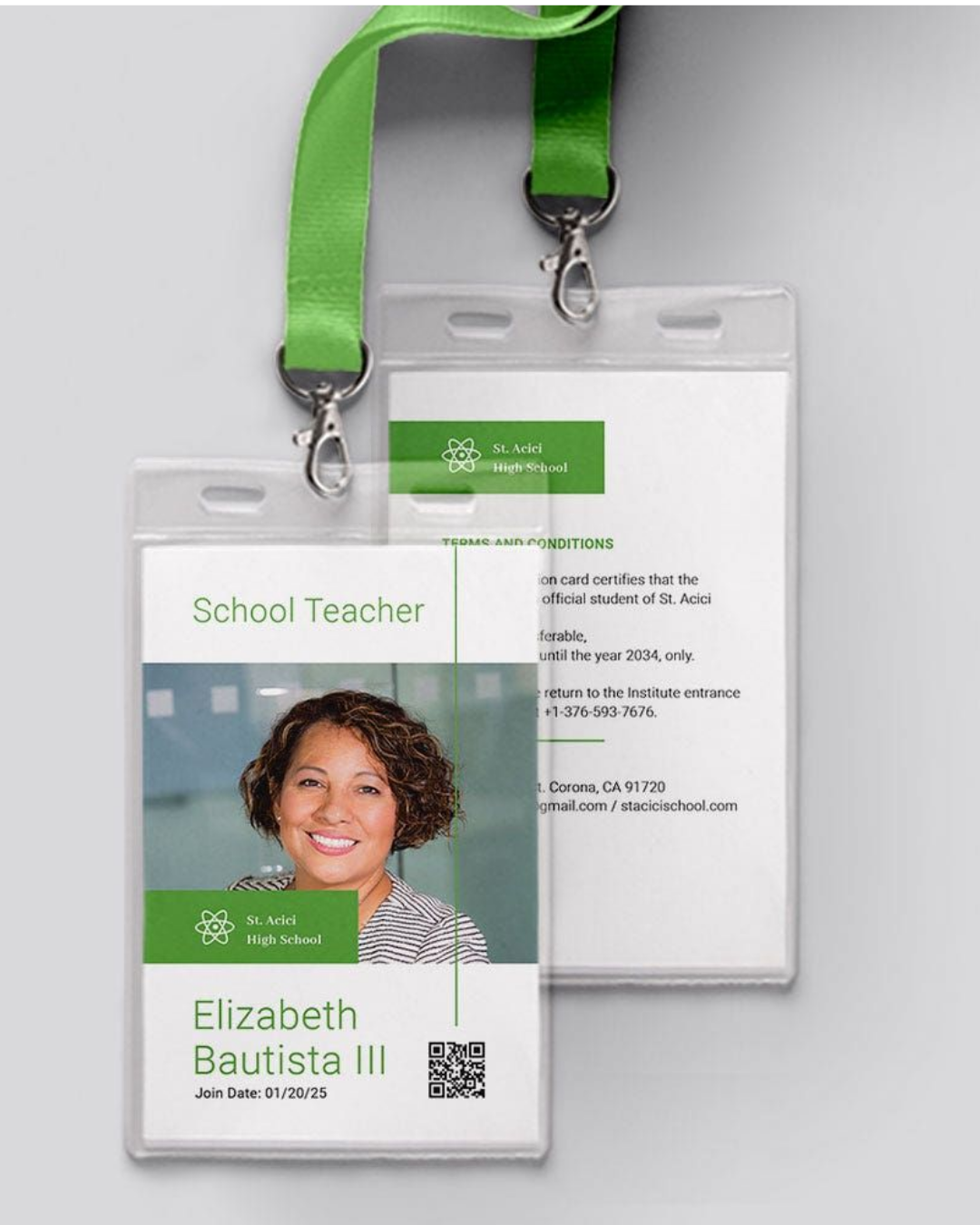 Teacher Card